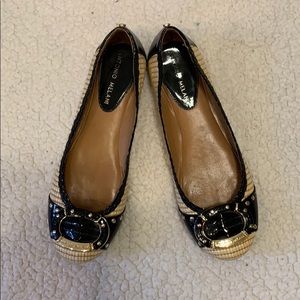 EUC cream and black Antonio Melani flats